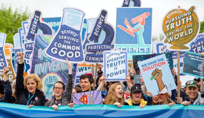 On a rain-soaked day in 2017, thousands marched on Washington DC to fight for science funding and scientific analysis in politics